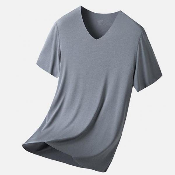 V넥 남성 쿨티 아이스 무지 티셔츠 반팔쿨티 FM855