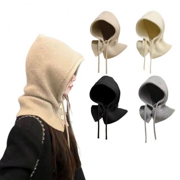 여성 니트 방한 후드넥워머 겨울 바라클라바 방한워머