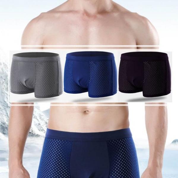 남성 3색 신축성 통기성 스트롱 통풍 사각팬티