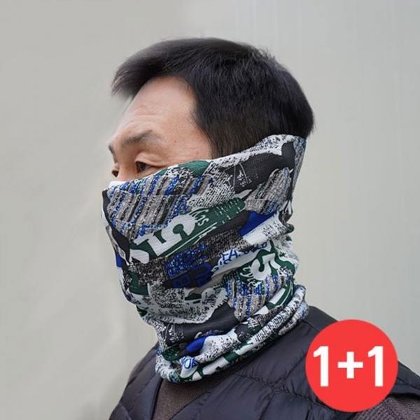 1+1 멀티스카프 방한 기모 넥워머 목도리