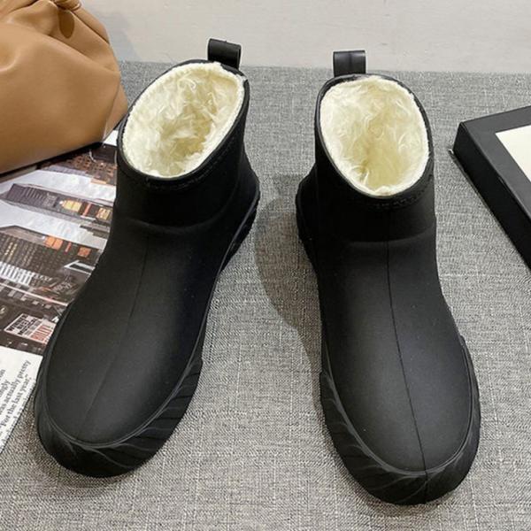 여성 와일드 탱크 밑창 발목 털부츠 겨울 방수 장화 미들 부츠 눈싸움 신발 방한화