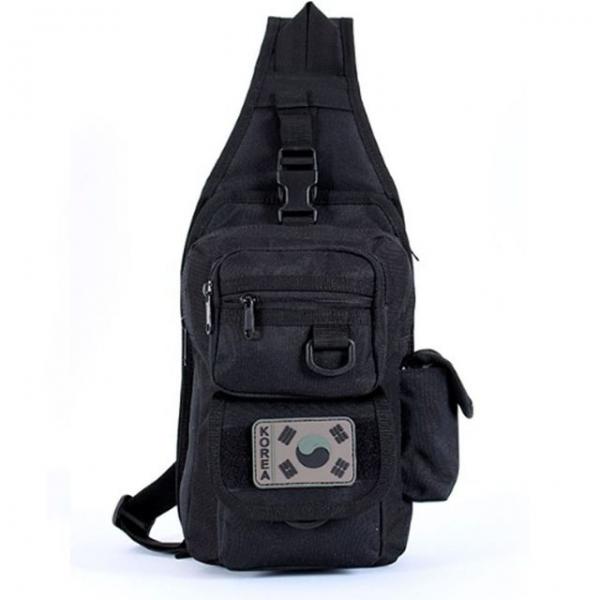 전술 슬링백 밀리터리 군용 크로스백 블랙 가방