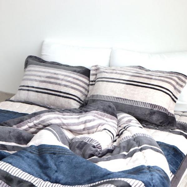 부드럽고 푹신한 겨울 밍크극세사 체르니이불 싱글 퀸