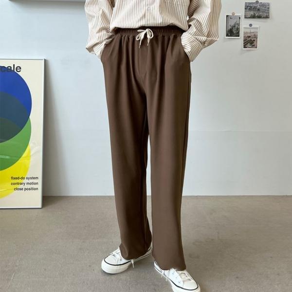 남성 밴딩 와이드팬츠 4컬러 1P 데일리 봄 가을 바지