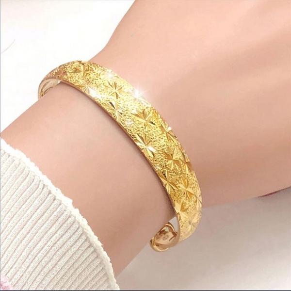 18k 특수압축도금 변색없는 여성 여자 팔찌 어라운드