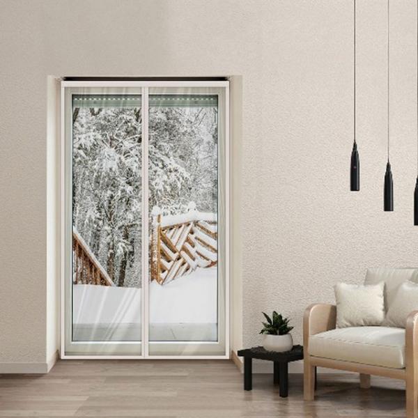 프리미엄 보온용 자석 방풍커튼 소 화이트