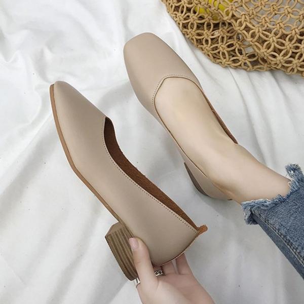 여성 출근룩 데일리 직장인 캐주얼 플랫 구두