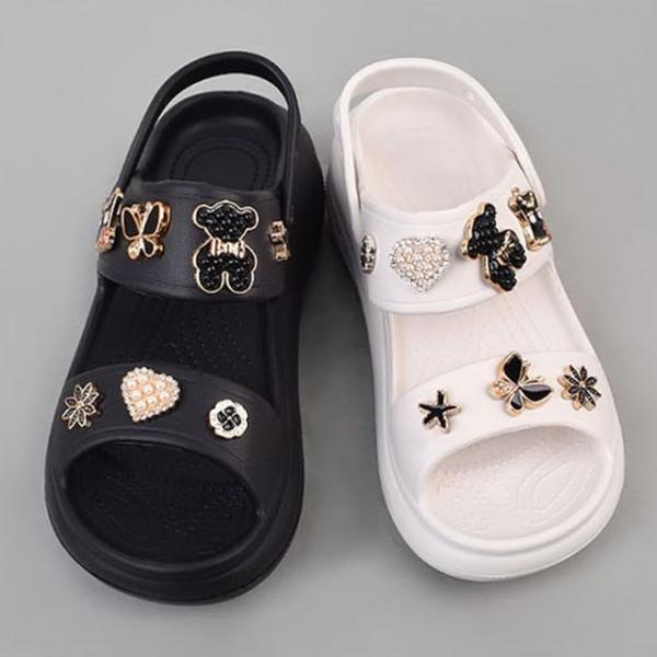 편한 여성 파츠샌들 슬리퍼 2in1 사무실 플랫폼키높이