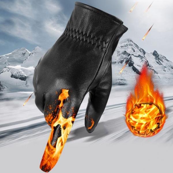 염소가죽 기모 터치 겨울 방한장갑