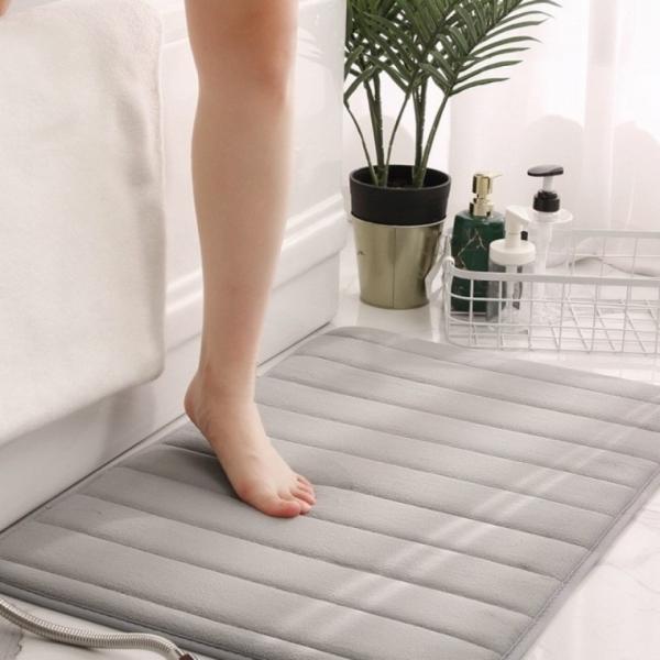 포에니 극세사 메모리폼 발매트 60x40cm 욕실 주방 현관 매트