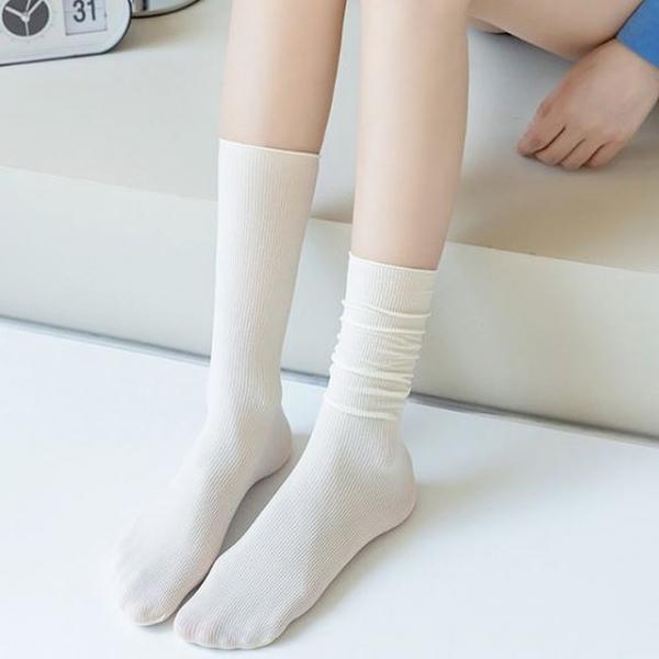 데일리 패션 시스루 골지 양말 여성 여름 스타킹 삭스