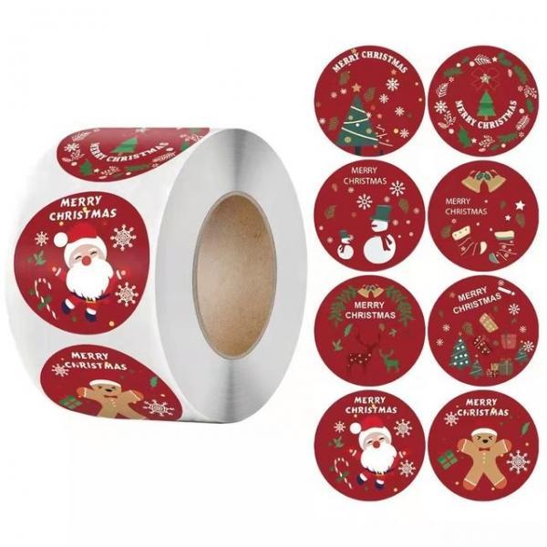 메리 크리스마스 스티커 3.8cm 1롤(500개)