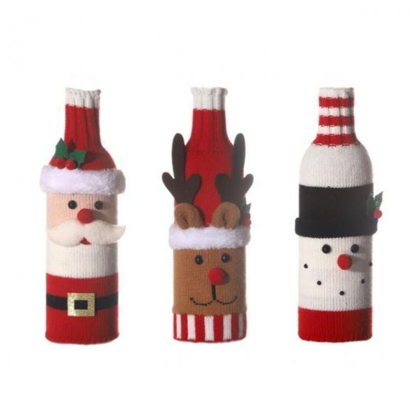 크리스마스 와인커버 산타 눈사람 루돌프 커버 이벤트