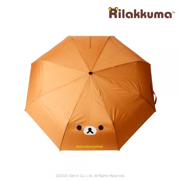 리락쿠마 얼굴 3단 수동우산 55cm