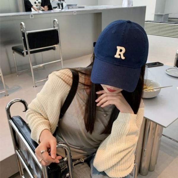R로고 모자 볼캡 남자 여자 캡모자 커플