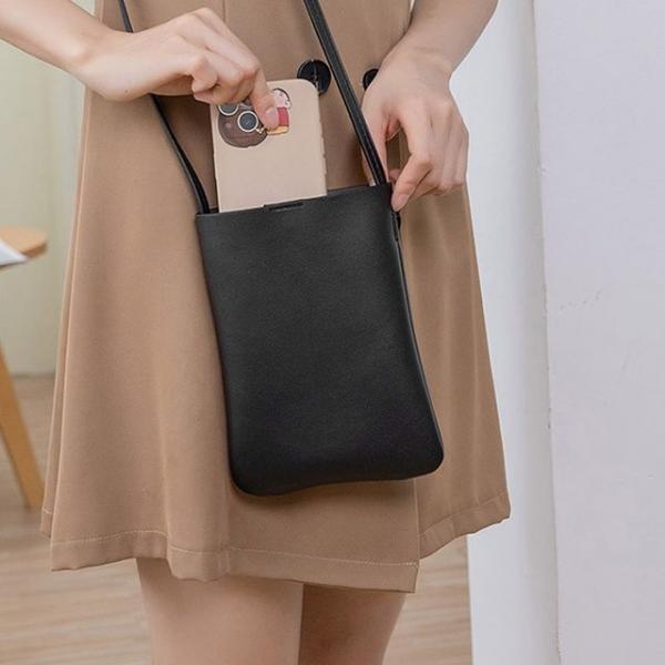 가죽 핸드폰 가방 미니백 심플 크로스백 DD-12341