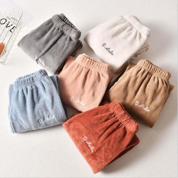 홈웨어 밍크 극세사 잠옷 수면바지