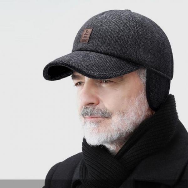 남자 방한모 겨울 모직 귀달이 귀도리 캡 군밤 모자