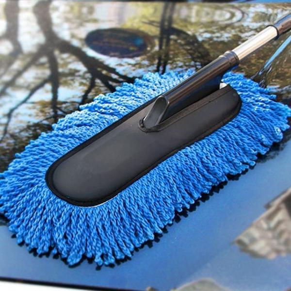 길이조절 차량용 먼지 떨이 자동차 기름 걸레 실내 외부 차 털이 차량 떨이개 오일 털이개 초극세사 청소