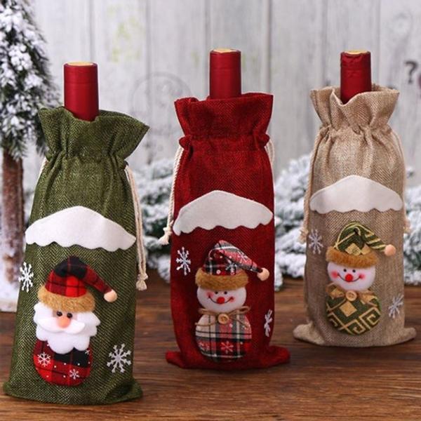 크리스마스 파티용 와인병 주머니 병커버 케이스 NO.1