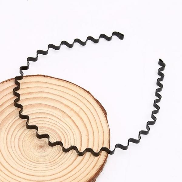 철사 웨이브 스프링 머리띠 남성 남녀공용 헤어밴드