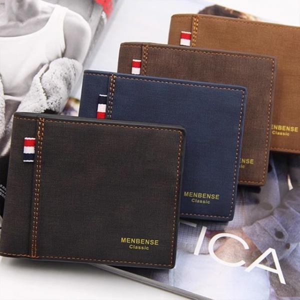 심플 클래식 남학생 대학생 남성 빈티지 지갑 반지갑