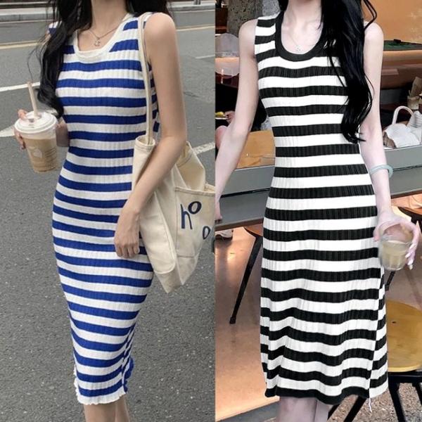 니트 나시 롱원피스 여성 여름 편안한 데일리패션