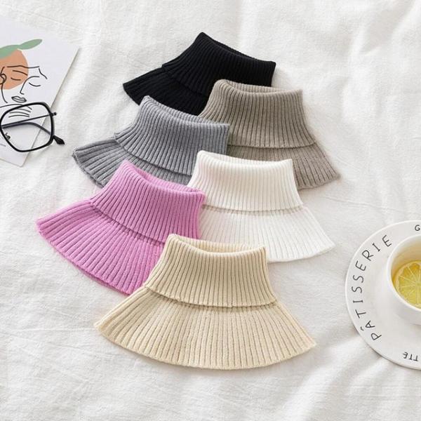 간절기 겨울착용 신축성좋은 얇은 니트 페이크 목폴라