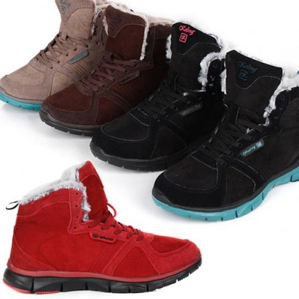 소가죽 토끼털 방한부츠 하이탑 털운동화 0559