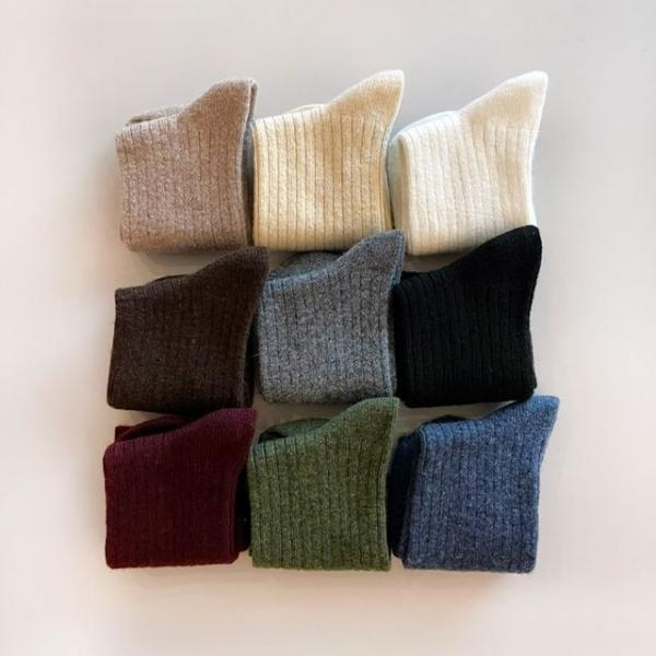 민이네 여성 캐시미어 장목양말 겨울 보온 국내생산