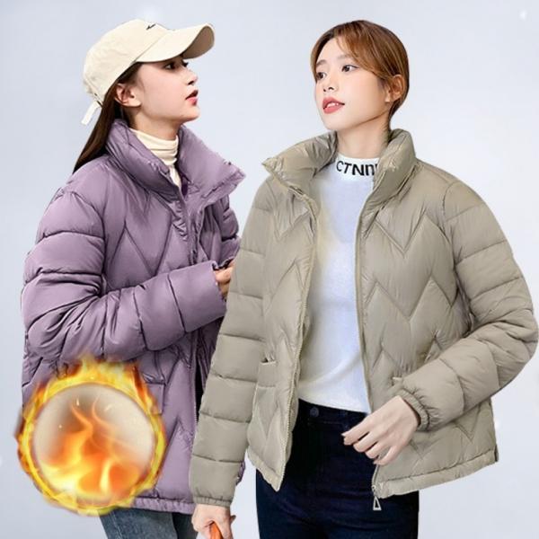 누빔 숏 간절기 패딩 회사 캐주얼 보온 하프 점퍼