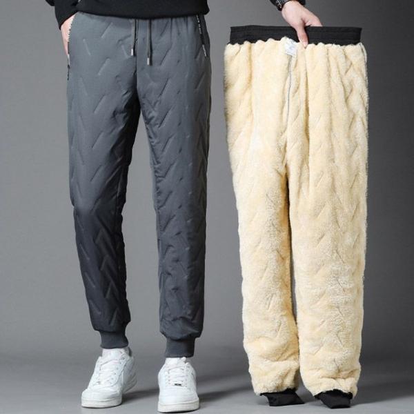 겨울 남성 방한 패딩 양털 바지
