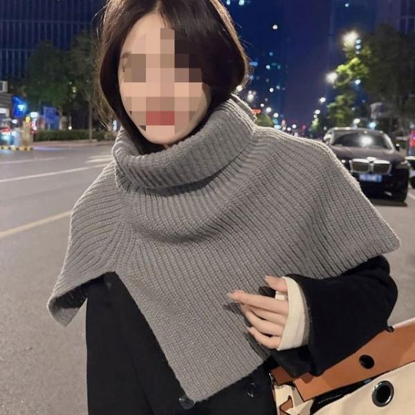 니트 풀오버 터틀넥 방한 겨울 넥워머