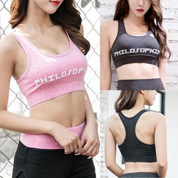 여성 요가 트레이닝 운동복 스포츠 브라탑