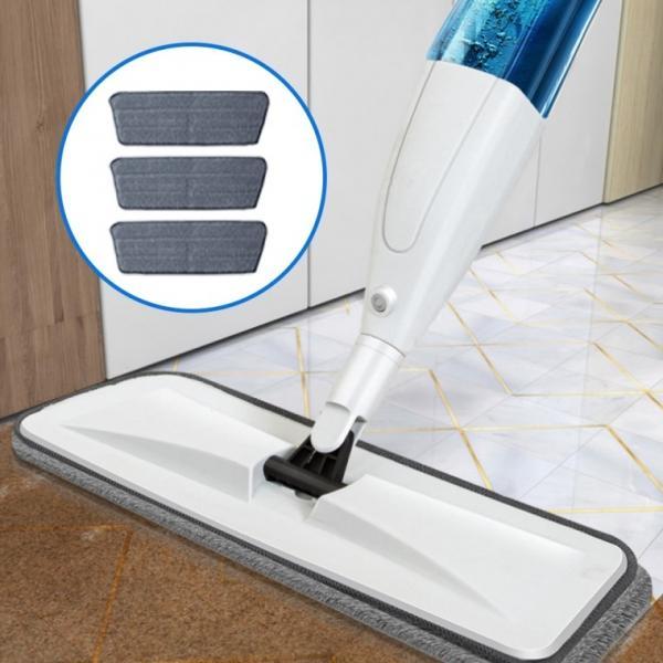 물걸레 밀대 극세사 마포 바닥청소 원터치 마대걸레 3장 세트