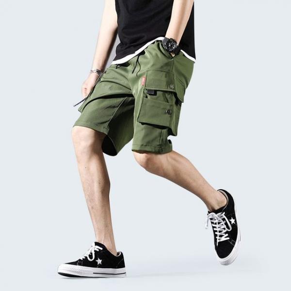 남자 반바지 편한 고무줄 여름 쇼츠 포켓 카고팬츠