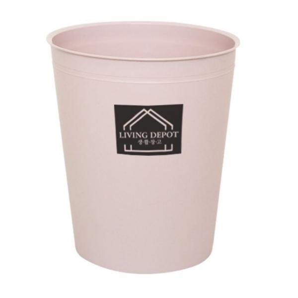 생활창고 인디핑크 오픈 휴지통 5.5L