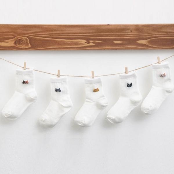 초등생 데일리 흰색 양말 5족 유아동 어린이 등원룩