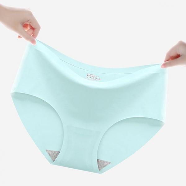 속옷 라인 걱정 없는 여성 실크 심리스 부드러운 팬티
