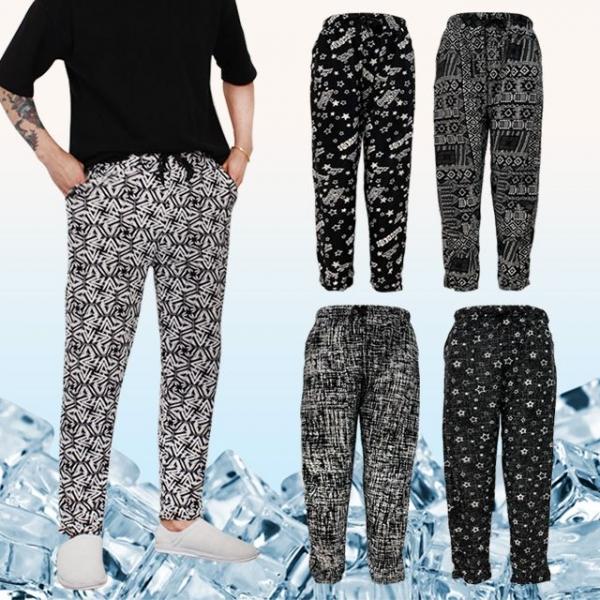 남자9부 흑백 랜덤발송 여름바지 몸빼바지 쿨바지