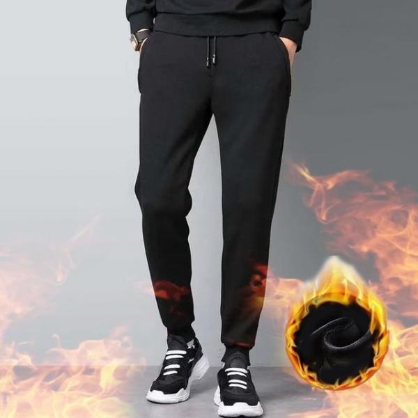 남자 방한 융 기모 지퍼 조거 스판 트레이닝 츄리닝