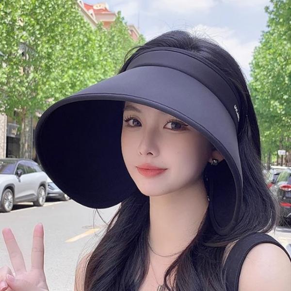 돌돌이썬캡 대두 여성 챙넓은모자 농사 UV차단 휴양지