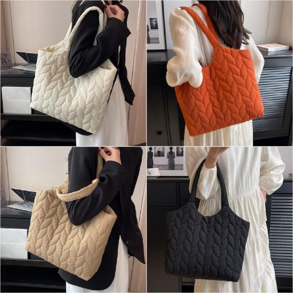 [큰손할인] 누빔숄더백 캐주얼 꾸안꾸 패딩백 여성 보부상 데일리 퀼팅백 구름백 가벼운 빅사이즈