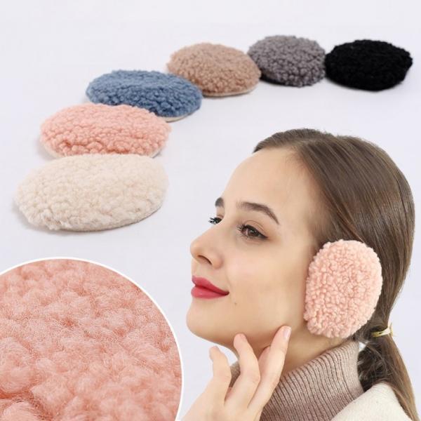 [큰손할인] 똑딱이귀도리 겨울 귀마개 이어머프 양털 뽀글이 끈없는 분리형 스포츠 등산 자전거 방한용품