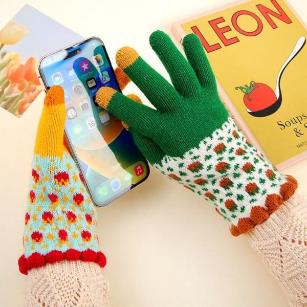 [큰손할인] 손가락 장갑 스마트터치 패션 여성 겨울 예쁜 캠핑 방한