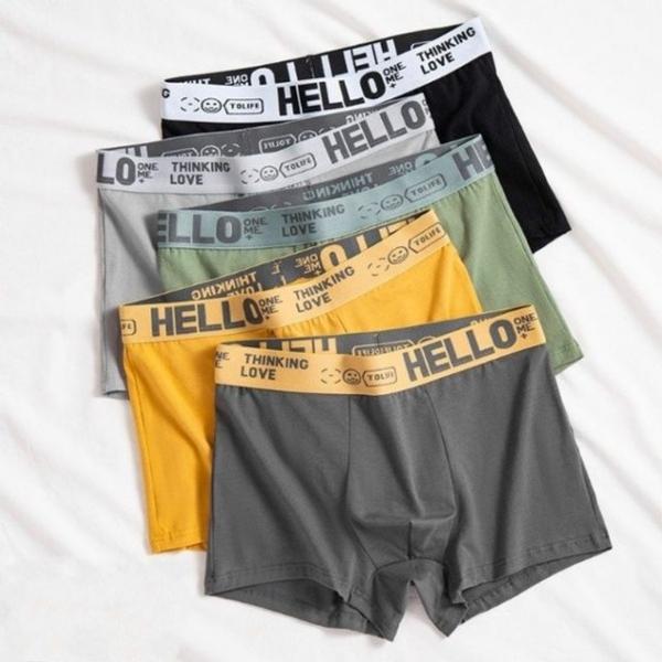 헬로 남자 남성 속옷 팬티  사각 5컬러
