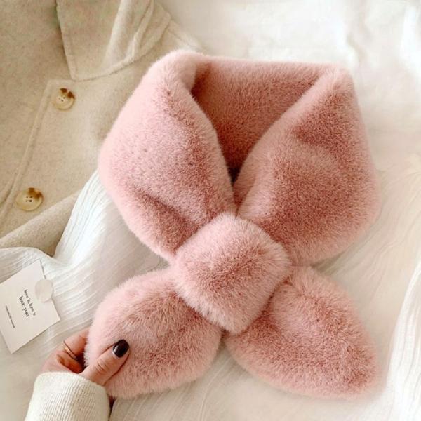 [큰손할인] 쁘띠 퍼목도리 페이크퍼 부드러운 미니 머플러 패션