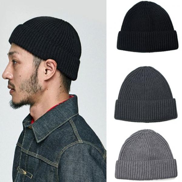 비니 겨울모자 골지비니 레옹 숏비니