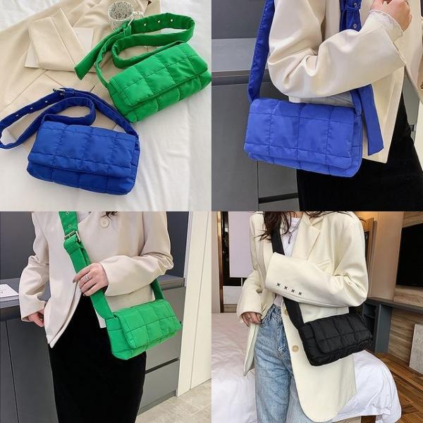 벨트패딩스퀘어백 크로스 데일리 퀼팅 숄더가방 학생
