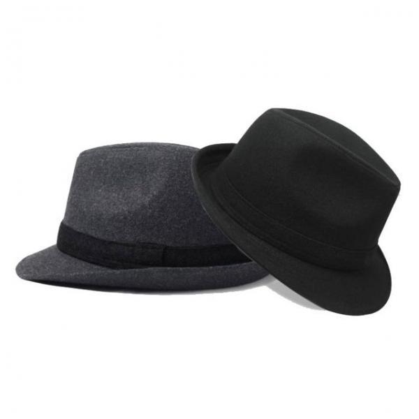남자 중절모 방한 카우보이 모직 남성페도라 신사모자